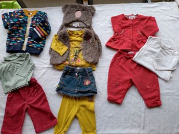 Lot 3 ensembles 6 mois Demi saison hiver fille