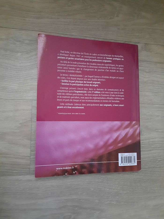 Livre: Méthode de manutention des malades de Paul Dotte - photo numéro 2