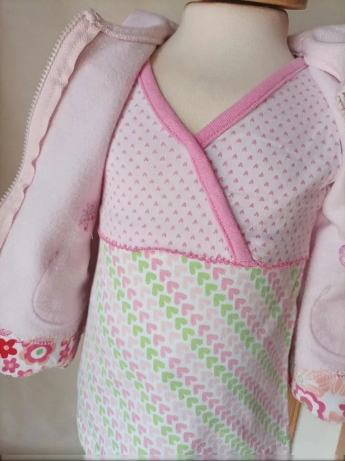 Ensemble trois pièces fille 3 mois - photo numéro 3