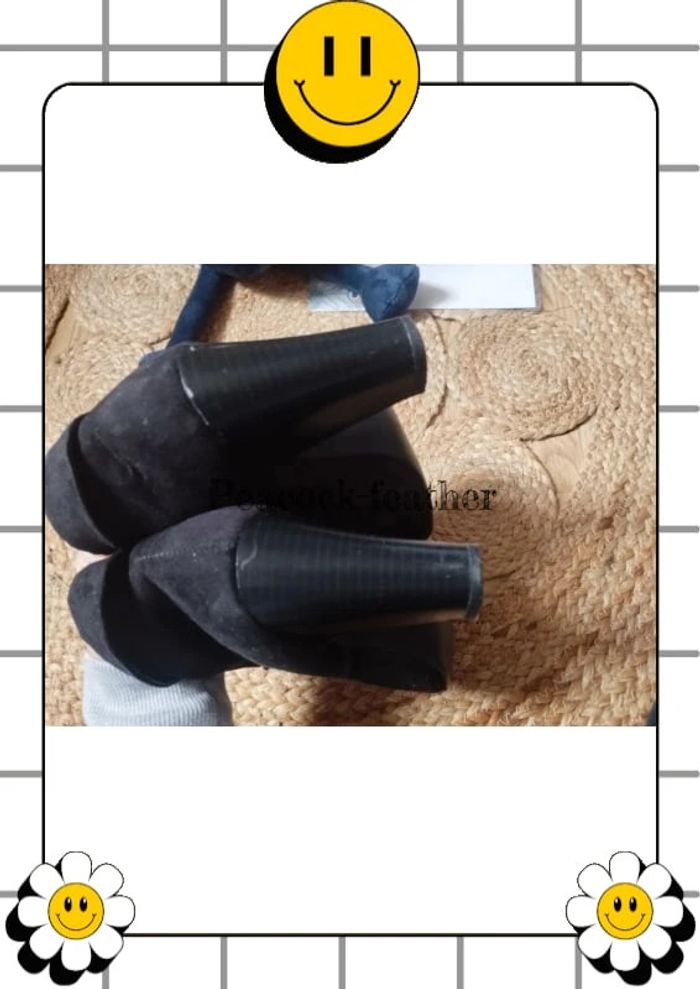 Bottines à talons noires 36 - photo numéro 2