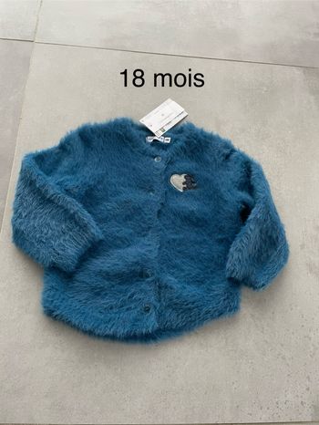 Gilet lulu castagnette 18 mois neuf