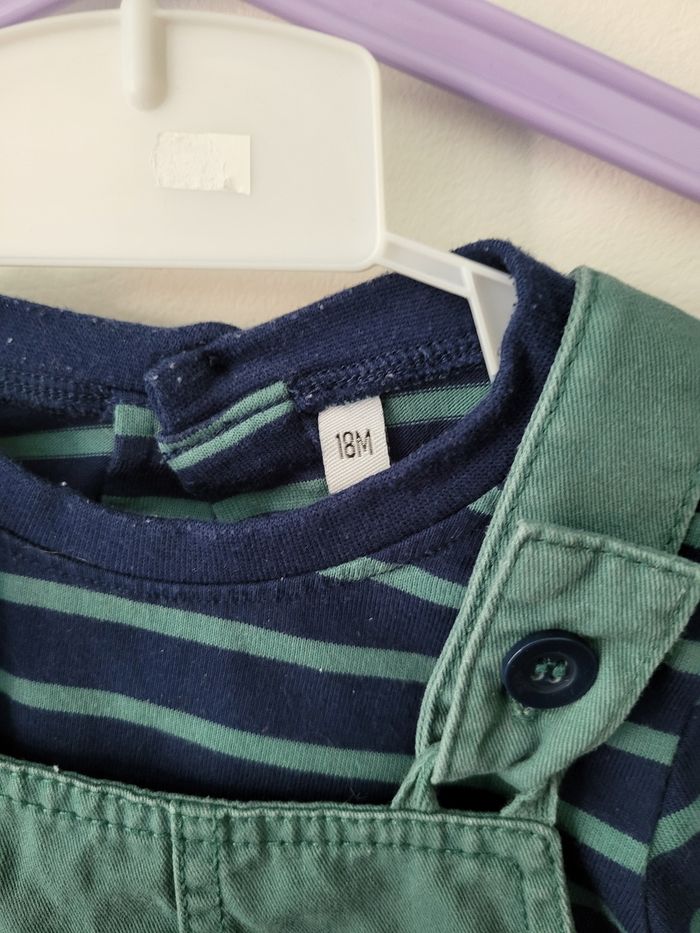 Ensemble salopette + Tee-shirt manches longues - photo numéro 2