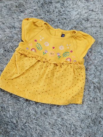 Magnifique t-shirt bébé fille sergent major manches courtes été 6 mois