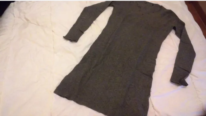 Robe  pull  grise T38