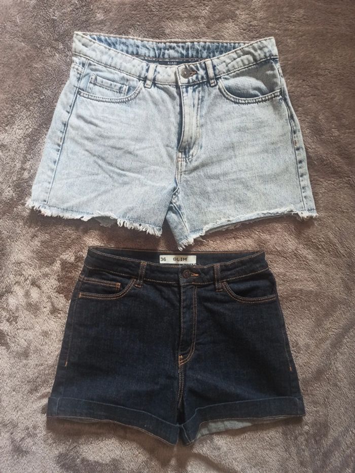 Lot de 2 shorts en jean