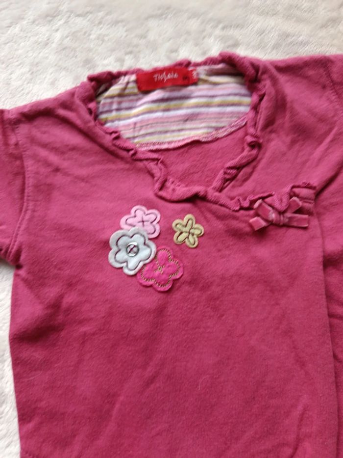 Gilet croisé rose 6 mois Tissaia - photo numéro 2