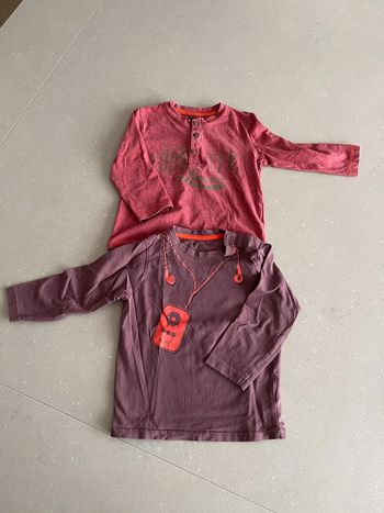 Lots de 2 T-shirts manche longue 2 ans
