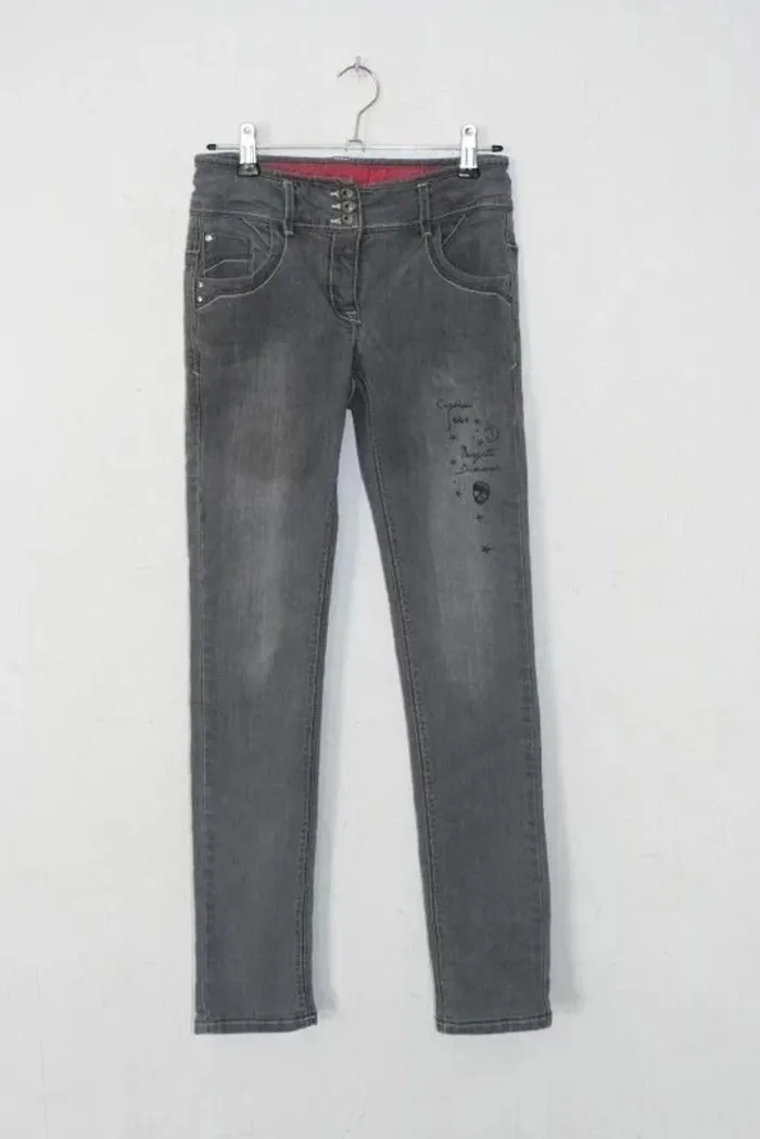 Jeans gris Bilook de chez Kiabi taille 14 ans