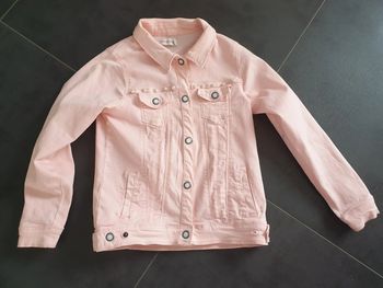 Veste en jeans rose fille 10 ans