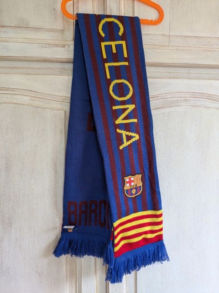 Écharpe supporter FC Barcelone football - photo numéro 3