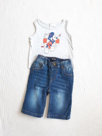 Tenue débardeur Mickey et pantacourt