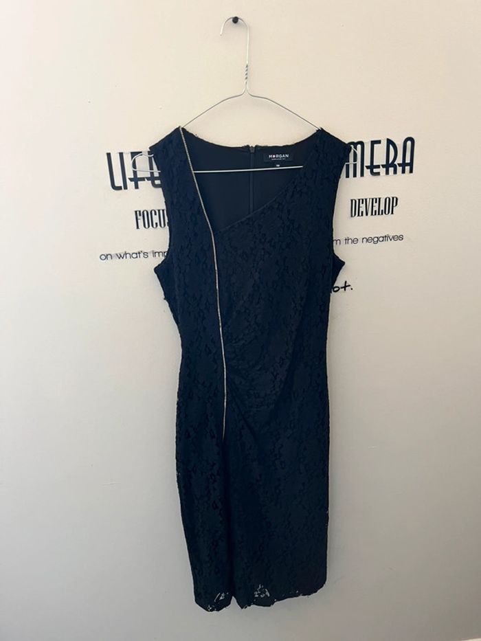 Superbe robe de soirée cérémonie chic dentelle noire Morgan - photo numéro 6