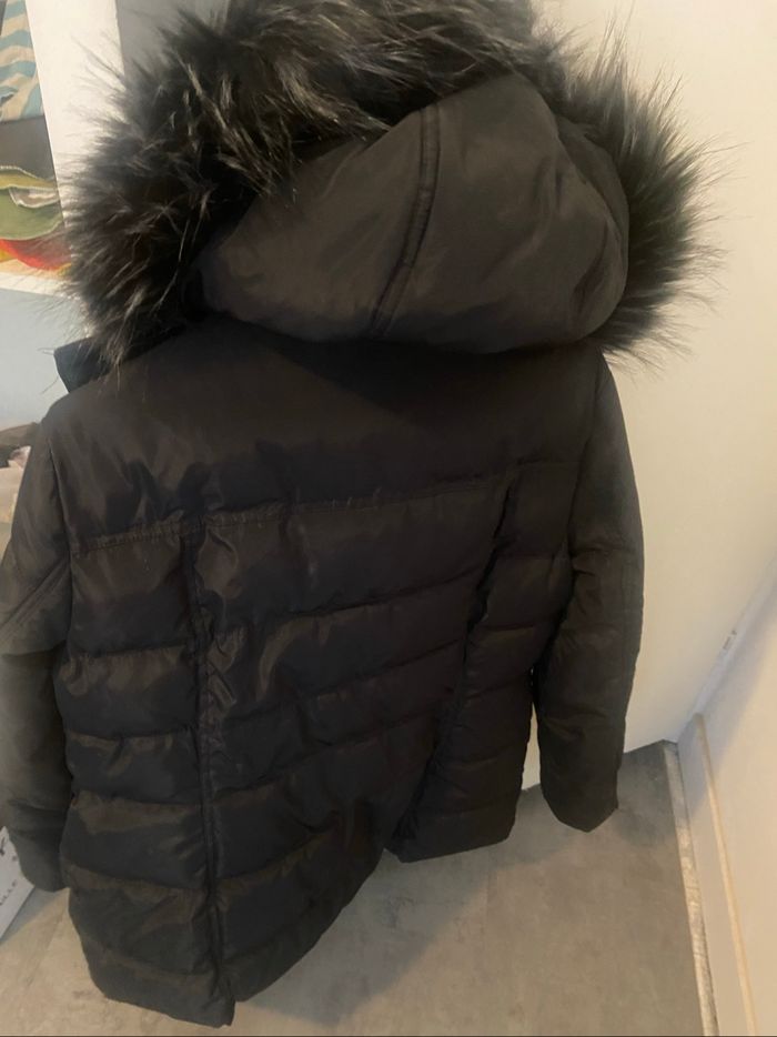 Doudoune à capuche noir - photo numéro 4