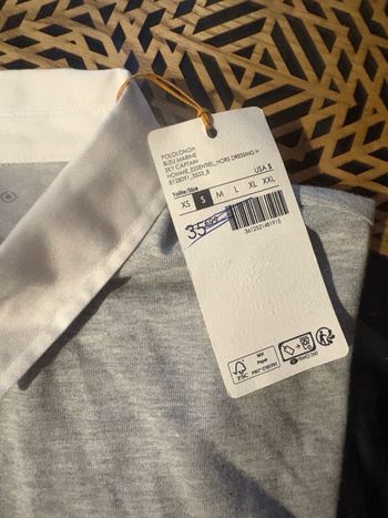 Polo Bonobo  taille S gris bleu jamais porté