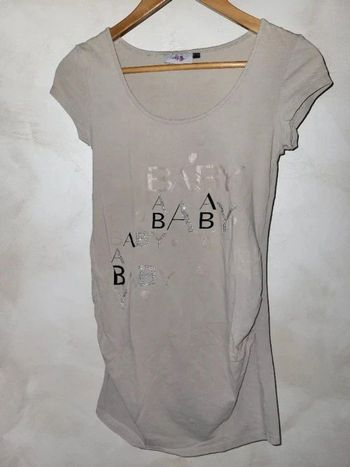 Tunique de grossesse beige Calin Kalin taille 34/36