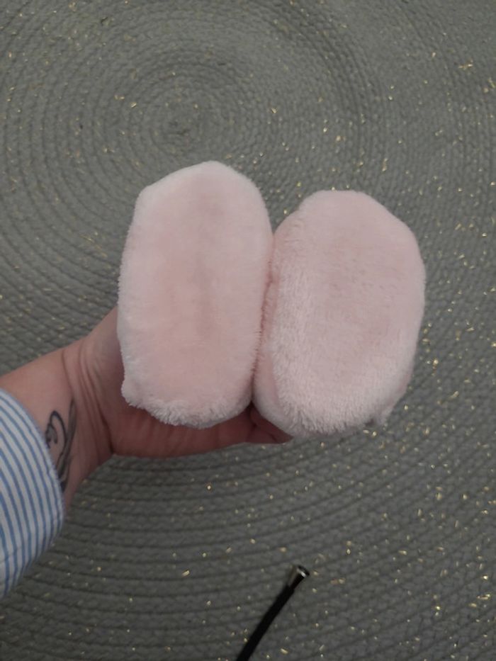 Chaussons rose en doudou - photo numéro 4