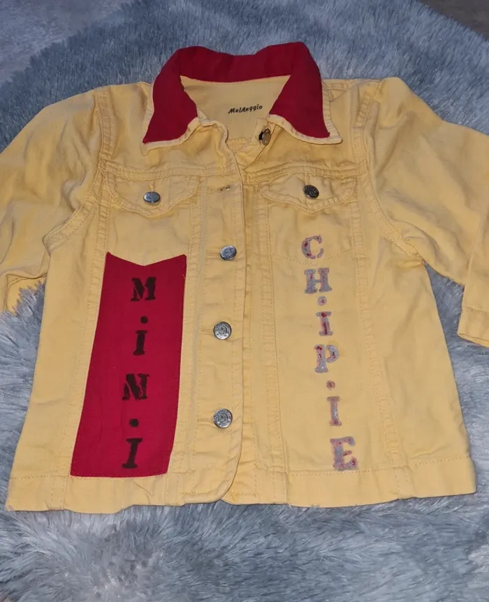 veste en jean jaune fille 2 ans - photo numéro 5