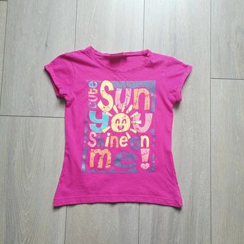 Maillot manche courte rose. Fille 6 ans. Marque Nky