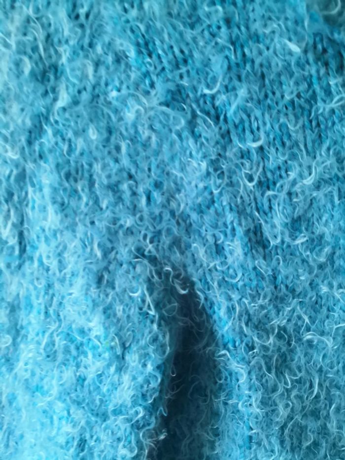 Pull chaud turquoise - photo numéro 2