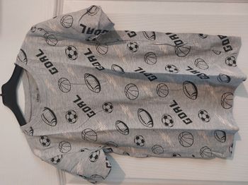 t-shirt gris 10 ans avec ballons