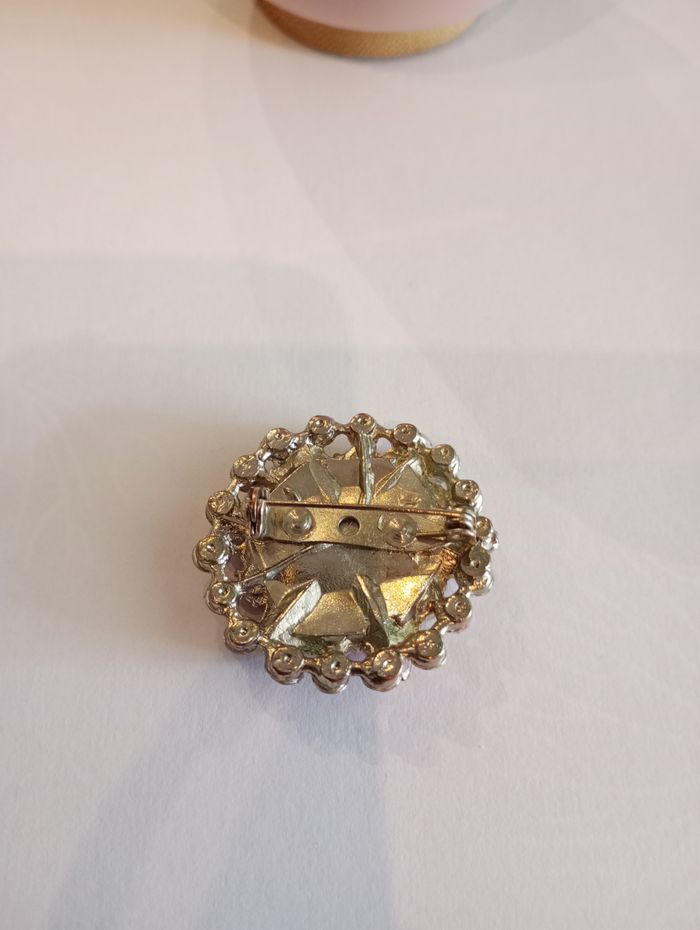 Broche fleur rose - photo numéro 3