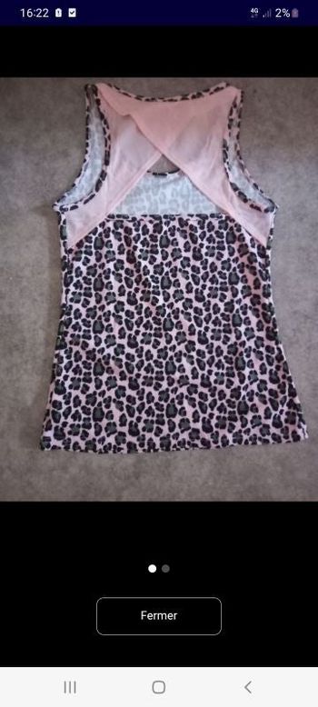 Debardeur Imprime leopard