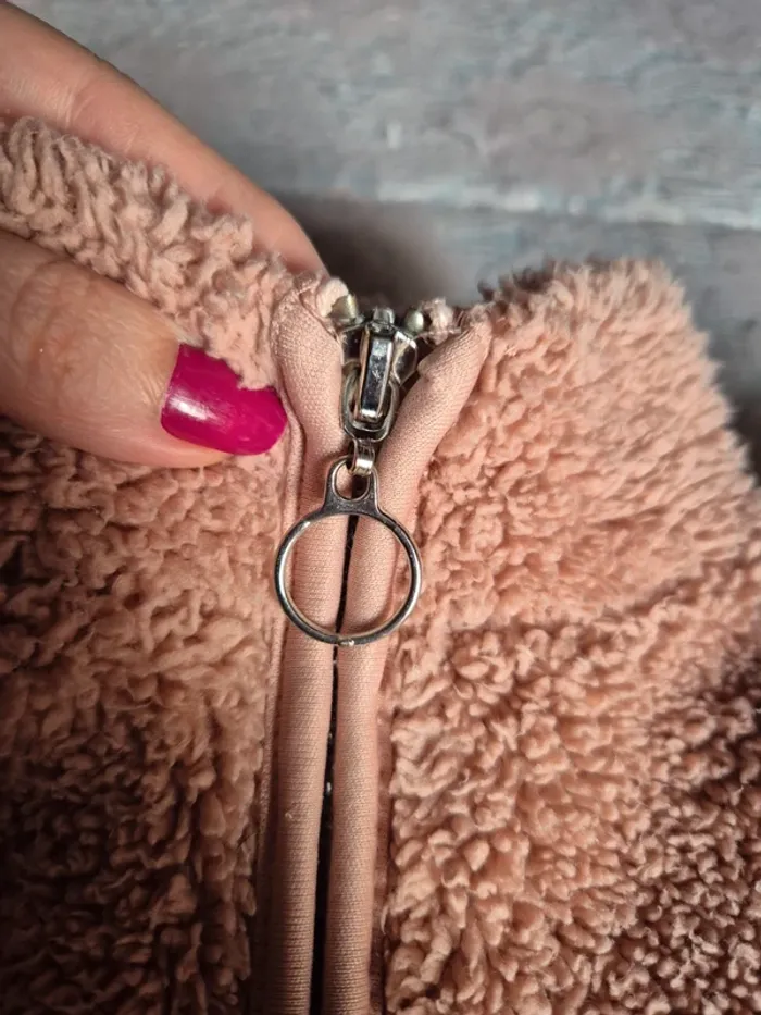 Gilet zip abricot T 5ans - photo numéro 5