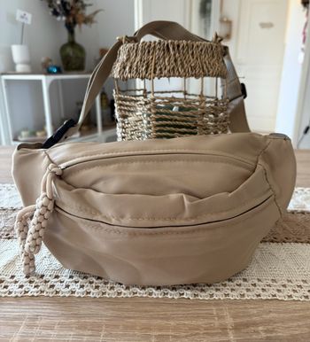 Sac banane beige