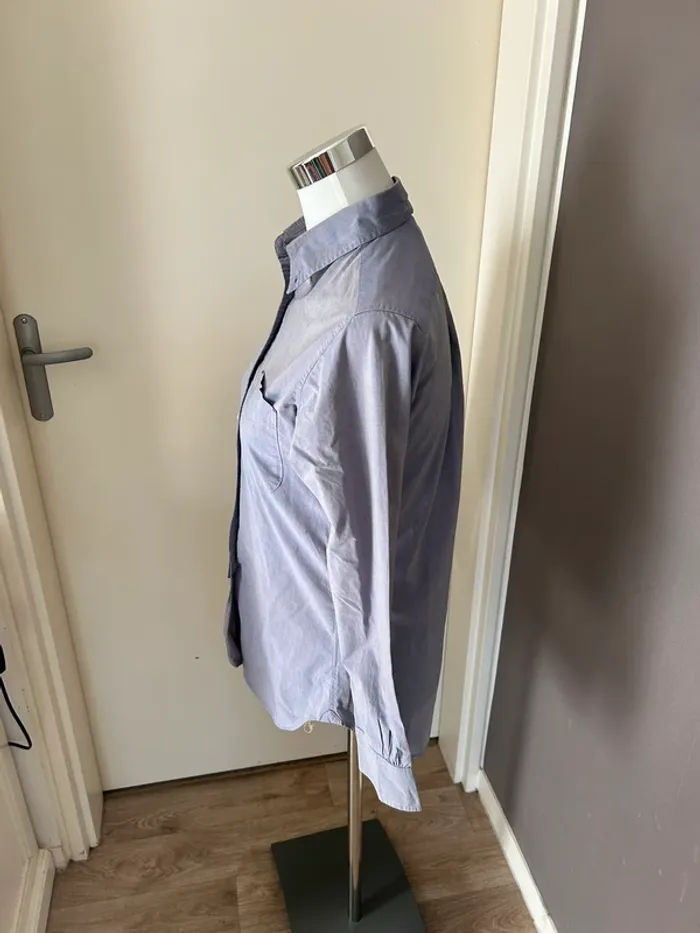 Inès de la Fressange by Uniqlo, chemise bleue femme, taille 38/M - photo numéro 2