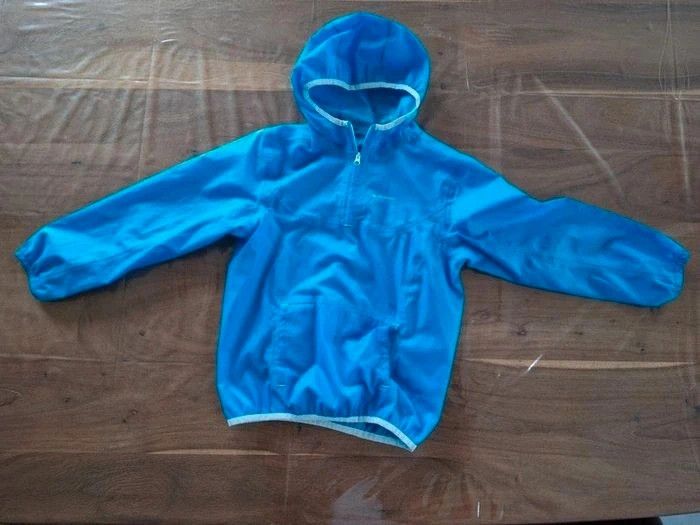 Veste imperméable de randonnée bleu Quechua 5- 6 ans