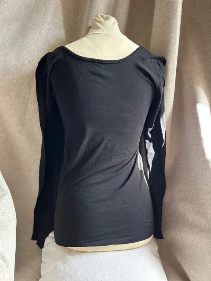 T-shirt manches longues noir Le Bourget - photo numéro 3