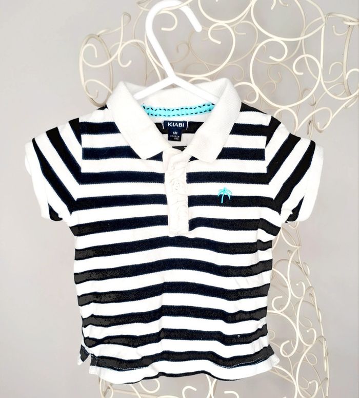 Polo rayé 6 mois