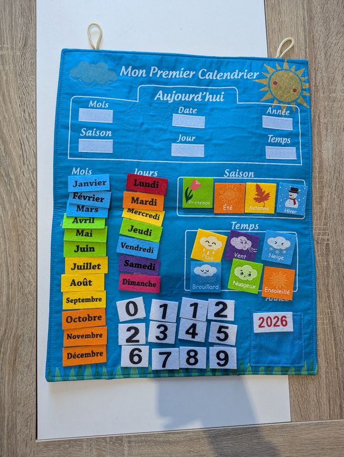 Calendrier apprentissage enfant
