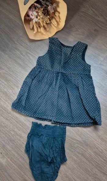 Magnifique robe avec bloomer kiabi 6 mois