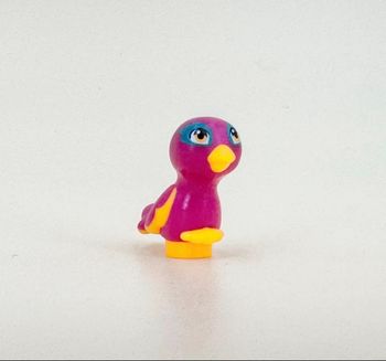Lego Animaux Friends : Oiseau magenta et orange, yeux cerclés turquoise, prénommé Pepper