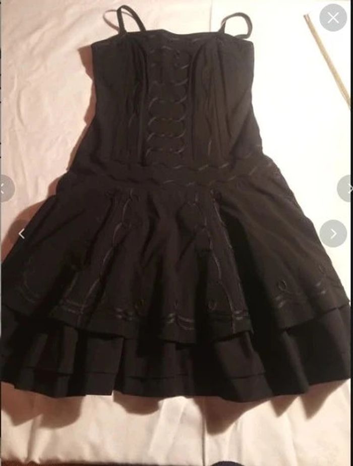Robe noire cocktail t 38 40 - photo numéro 9