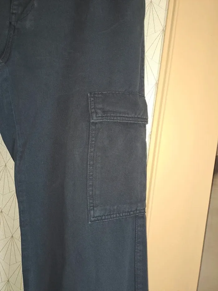 Pantalon marine femme 40 Mango à poches comme neuf - photo numéro 2