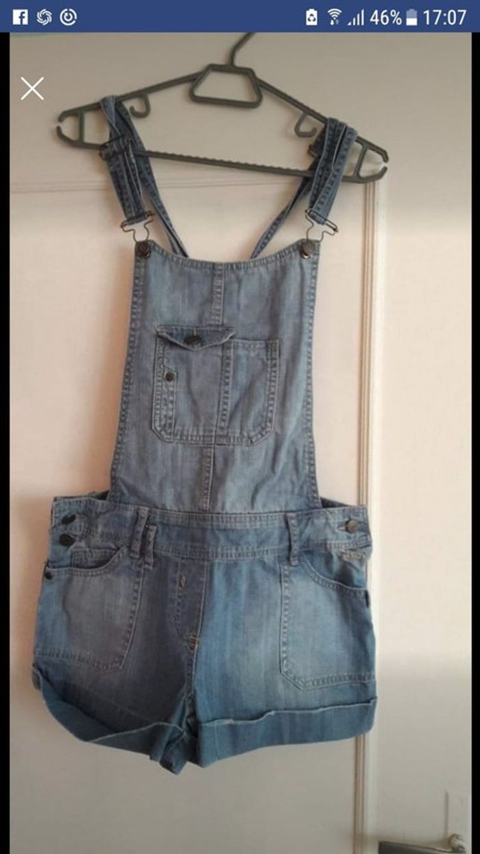 Salopette short en jean