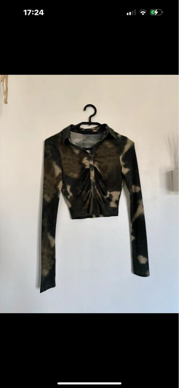 Chemise courte froncé