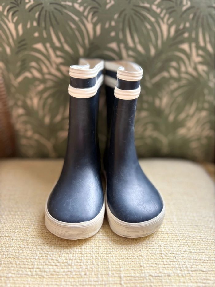 Botte enfant Aigle - bleu marine et blanc - pointure 22 - photo numéro 2