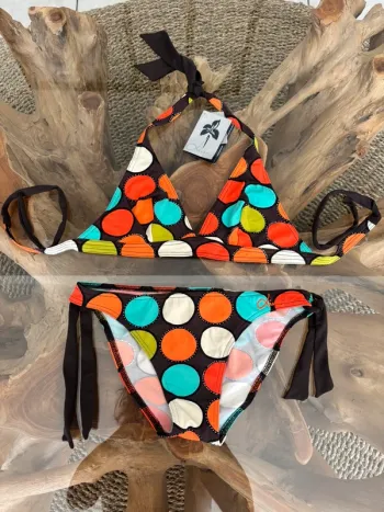 Maillot de bain 2 pièces Livia 38 multicolore ronds