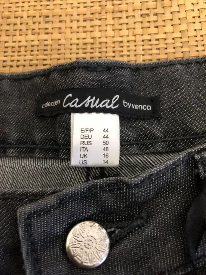 Jeans gris MoM fit byVenca - photo numéro 5