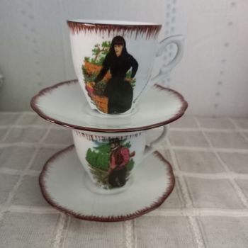 2 tasses et soucoupes porcelaine Corsica #260404