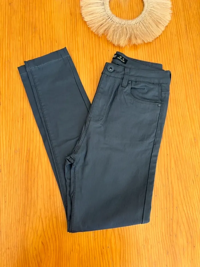 Pantalon enduit gris mat Toxik