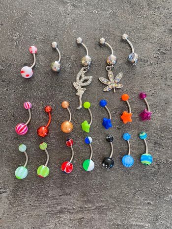 Lot piercings nombril neuf