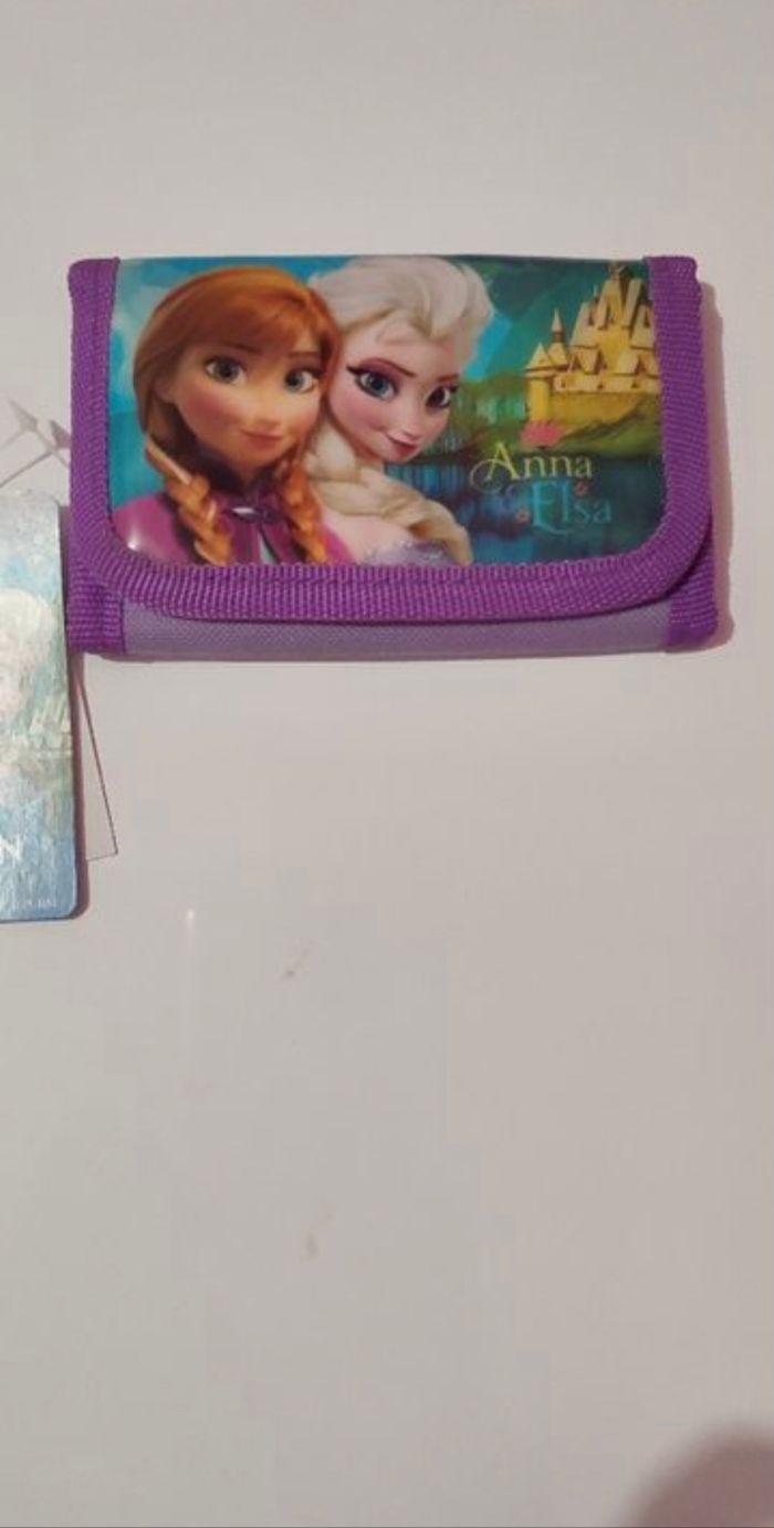 Porte monnaie neuf Anna et Elsa la reine des neiges - photo numéro 2