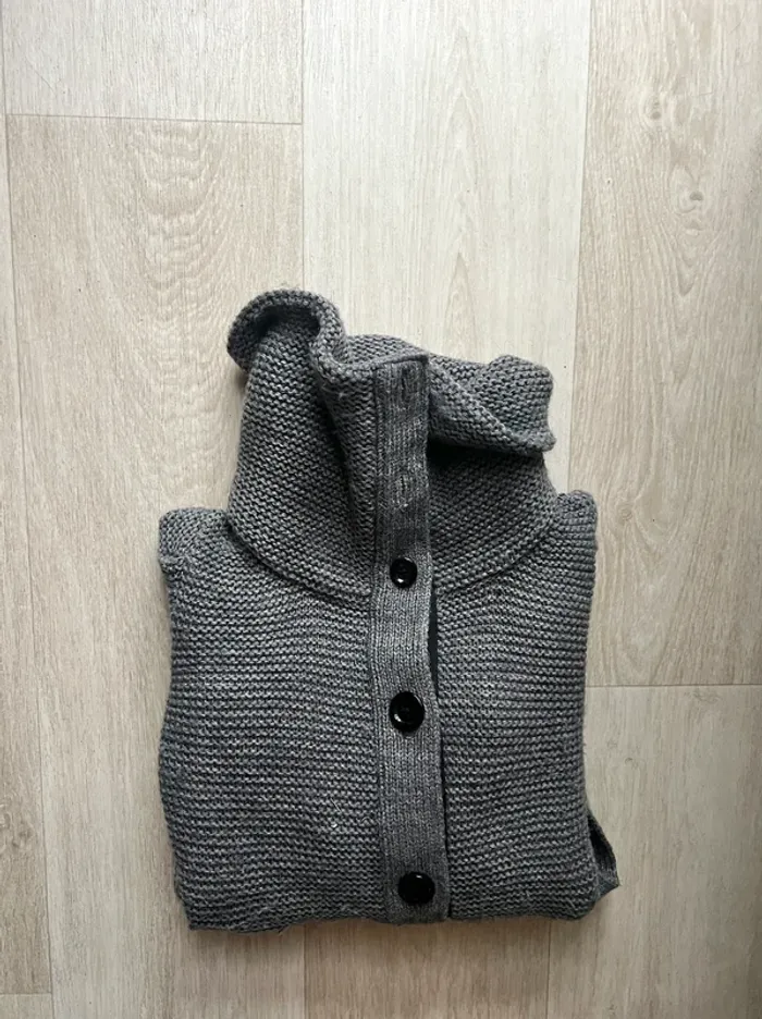 Gros gilet à col roulé en laine et alpaga Gap taille XS/S - photo numéro 7