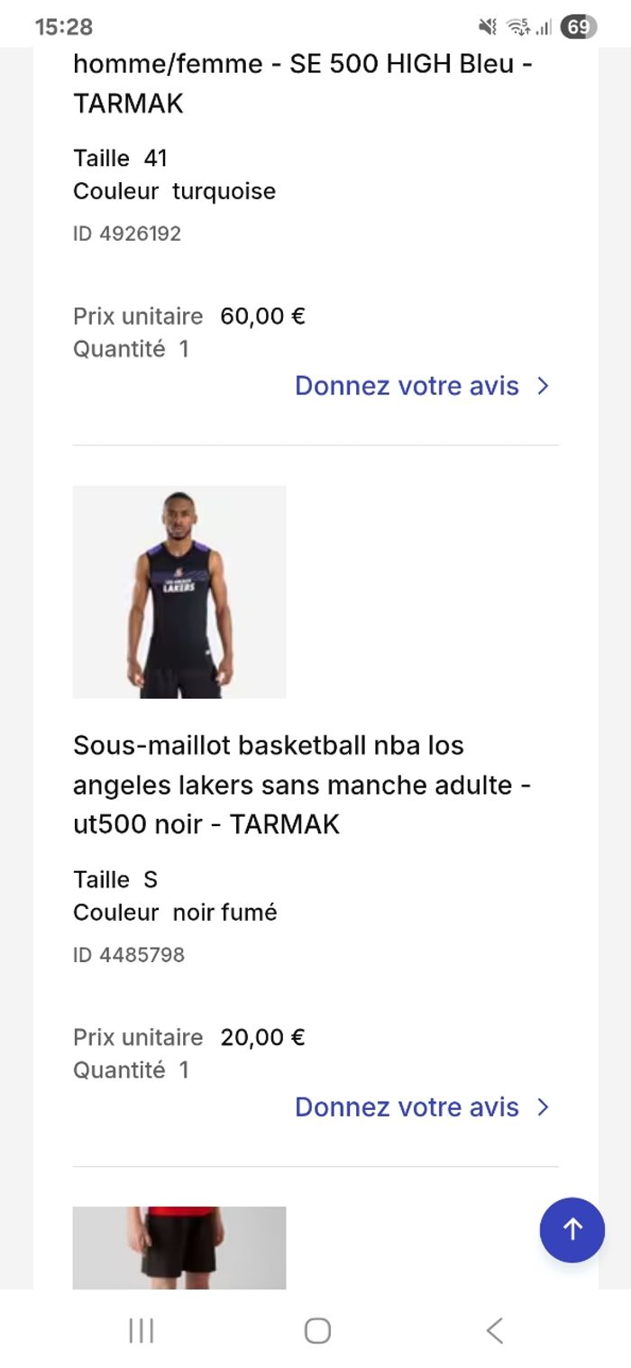 Maillot lakers - photo numéro 2