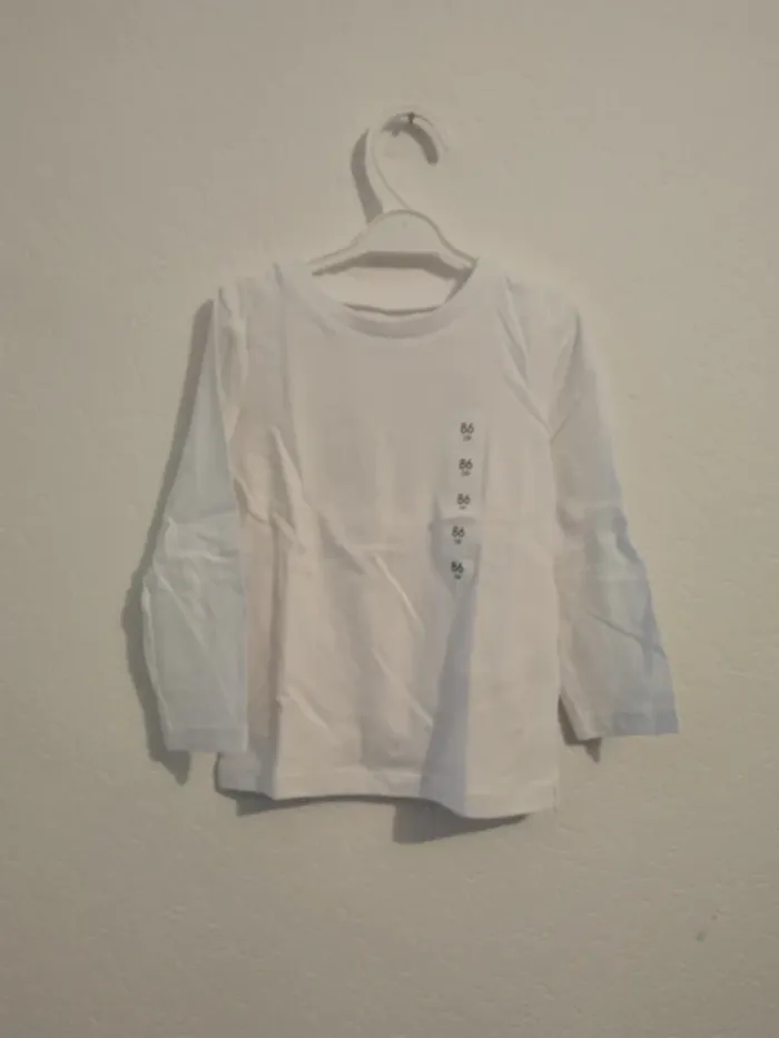tee shirt blanc in extenso 18-24 mois 86cm