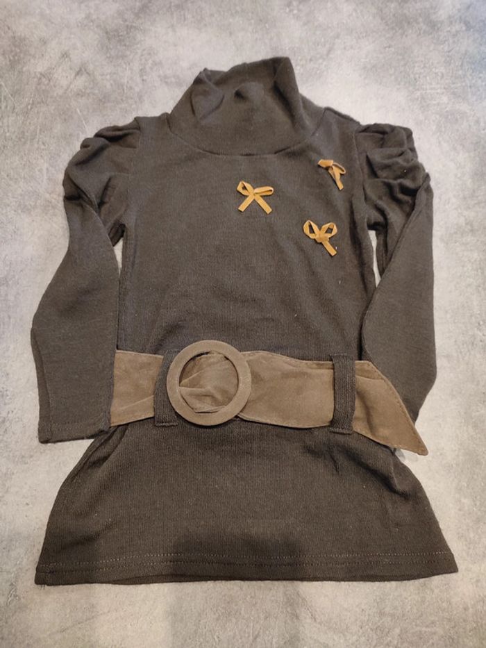 Robe pull avec ceinture